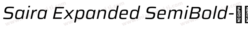 Saira Expanded SemiBold字体转换